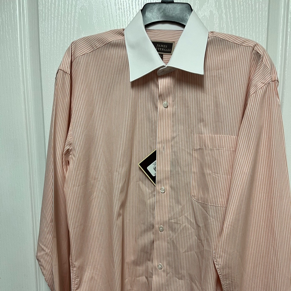 James Tattersall London Business two tone shirt collar size 16. 34-35